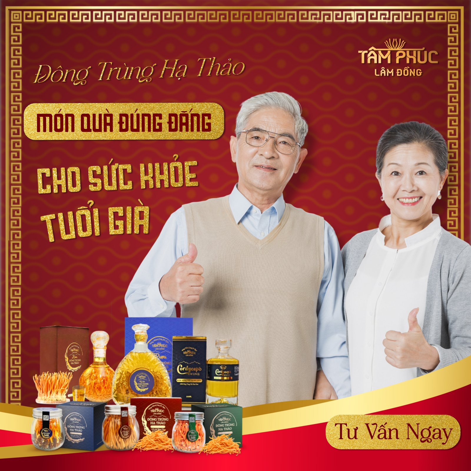 Công dụng của Đông Trùng Hạ Thảo cho người già